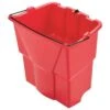 Rubbermaid Dirty Water Bucket: 4 1/2 Gal Bucket Capacity, Red, Plastic, Oval -Rubbermaid PI Asset 1274246