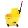 Rubbermaid Mop Bucket And Wringer: 6 1/2 Gal Capacity, Yellow, Side Press 1 Rubbermaid Mop Bucket And Wringer: 6 1/2 Gal Capacity, Yellow, Side Press -Rubbermaid PI Asset 1274247