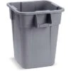 Rubbermaid BRUTE 40 Gal. Square Open Top Utility Trash Can, 28-3/4"H, Gray -Rubbermaid PI Asset 1276968