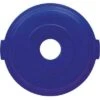 Rubbermaid BRUTE Series Bottle And Can Recycling Top, Round, Flat, 32 Gal, Blue