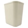 Rubbermaid Fire-Resistant Wastebasket, 7 Gal, Stationary, Rectangular, Plastic, Beige -Rubbermaid PI Asset 1342373