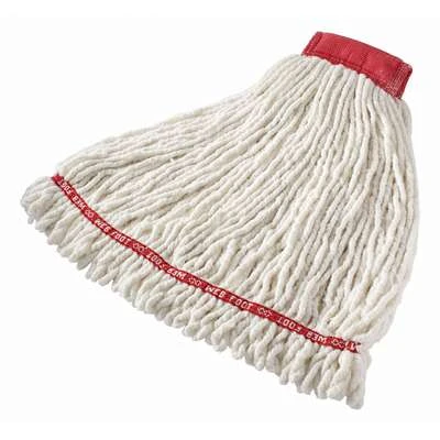 Rubbermaid Wet Mop: Cotton, 26 Oz. Dry Wt, 5 In Headband Size, White, Launderable 4 Rubbermaid Wet Mop: Cotton, 26 Oz. Dry Wt, 5 In Headband Size, White, Launderable - Image 2