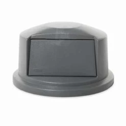 Rubbermaid COMMERCIAL PRODUCTS Trash Can Top: BRUTE, For 32 Gal Cntnr Cap, Gray -Rubbermaid PI Asset 1496849