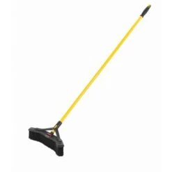 Rubbermaid 58" Medium-Duty Push Broom With Synthetic, Black Bristles For Any Surface -Rubbermaid PI Asset 1759284