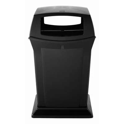 Rubbermaid Ranger 45 Gal. Square Canopy Top Utility Trash Can, 41-1/2"H, Black 4 Rubbermaid Ranger 45 Gal. Square Canopy Top Utility Trash Can, 41-1/2"H, Black - Image 2
