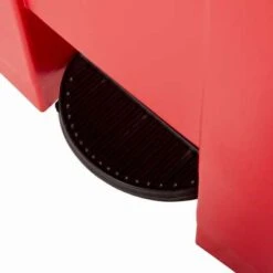 Rubbermaid Step Can, 18 Gal, Stationary, Rectangular, Plastic, Red -Rubbermaid PI Asset 1771716