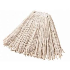 Rubbermaid Wet Mop: Cotton, 24 Oz Dry Wt, 1 In Headband Size, White, Cut Mop End -Rubbermaid PI Asset 1985055
