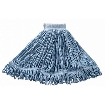 Rubbermaid Wet Mop: Synthetic, 18 Oz. Dry Wt, 5 In Headband Size, Blue 4 Rubbermaid Wet Mop: Synthetic, 18 Oz. Dry Wt, 5 In Headband Size, Blue - Image 2