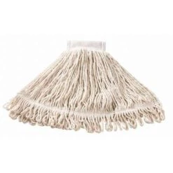Rubbermaid Wet Mop: Cotton, 16 Oz. Dry Wt, 5 In Headband Size, White, Launderable 5 Rubbermaid Wet Mop: Cotton, 16 Oz. Dry Wt, 5 In Headband Size, White, Launderable -Rubbermaid PI Asset 1985062