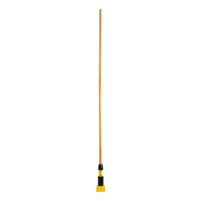 Rubbermaid Wet Mop Handle, Clamp Mop Connection Type, Natural, Wood, 60" Handle Length 4 Rubbermaid Wet Mop Handle, Clamp Mop Connection Type, Natural, Wood, 60" Handle Length - Image 2