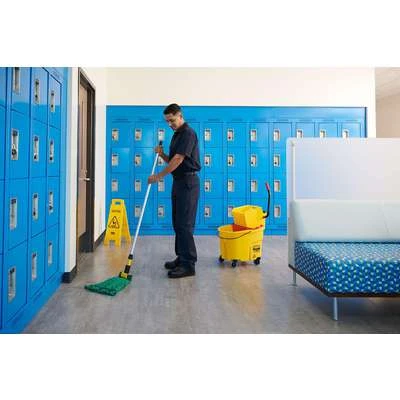 Rubbermaid Wet Mop: Microfiber, 28 Oz. Dry Wt, 5 In Headband Size, Green 4 Rubbermaid Wet Mop: Microfiber, 28 Oz. Dry Wt, 5 In Headband Size, Green - Image 2