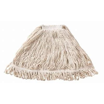 Rubbermaid Wet Mop: Cotton, 18 Oz. Dry Wt, 1 In Headband Size, White, Launderable 4 Rubbermaid Wet Mop: Cotton, 18 Oz. Dry Wt, 1 In Headband Size, White, Launderable - Image 2