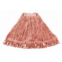 Rubbermaid Wet Mop: Synthetic, 18 Oz. Dry Wt, 1 In Headband Size, Red -Rubbermaid PI Asset 1985200