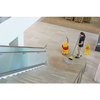 Rubbermaid Mop Bucket And Wringer: 8 3/4 Gal Capacity, Yellow, Side Press 5 Rubbermaid Mop Bucket And Wringer: 8 3/4 Gal Capacity, Yellow, Side Press - Image 3