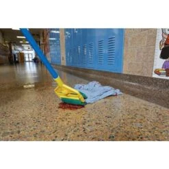 Rubbermaid Wet Mop Handle, Side Gate Mop Connection Type, Blue, Fiberglass, 60" Handle Length -Rubbermaid PI Asset 1989101