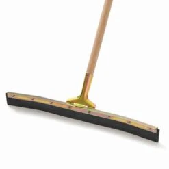 Rubbermaid Handle: 60 In Broom Handle L, Tapered, Natural Wood, Wood -Rubbermaid PI Asset 1991041