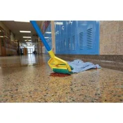 Rubbermaid Wet Mop Handle, Side Gate Mop Connection Type, Blue, Fiberglass, 60" Handle Length -Rubbermaid PI Asset 1991164