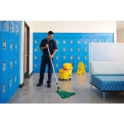 Rubbermaid Wet Mop Handle, Clamp Mop Connection Type, Gray, Aluminum, 60" Handle Length 9 Rubbermaid Wet Mop Handle, Clamp Mop Connection Type, Gray, Aluminum, 60" Handle Length -Rubbermaid PI Asset 1991167 3