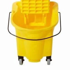 Rubbermaid Mop Bucket And Wringer: 6 1/2 Gal Capacity, Yellow, Side Press -Rubbermaid PI Asset 1993986