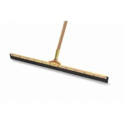 Rubbermaid Handle: 60 In Broom Handle L, Tapered, Natural Wood, Wood -Rubbermaid PI Asset 1995218