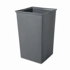 Rubbermaid Rigid Liner: 35 1/2 Gal Capacity, 29 In Ht, Gray, Plastic, Square -Rubbermaid PI Asset 2108819