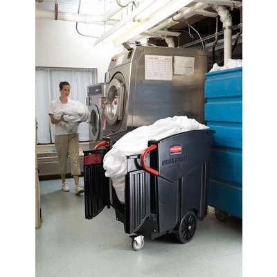 Rubbermaid Black, Janitor Cart, Overall Length 27-1/2", Overall Width 52-1/2", Overall Height 42-1/2" 4 Rubbermaid Black, Janitor Cart, Overall Length 27-1/2", Overall Width 52-1/2", Overall Height 42-1/2" - Image 2