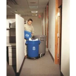 Rubbermaid Tandem Container Dolly, 400 Lb. Load Capacity, Round, 2 Max. No. Of Containers -Rubbermaid PI Asset 930461