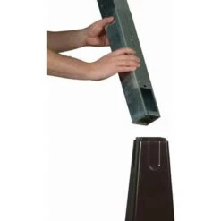 Rubbermaid 1 Gal. Cigarette Receptacle, 39-1/2" Height, 12-1/4" Base Dia., Plastic, Black -Rubbermaid PI Asset 946689