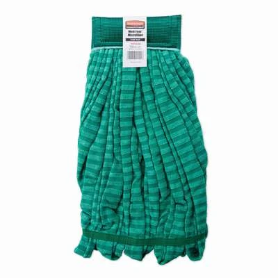 Rubbermaid Wet Mop: Microfiber, 22 Oz. Dry Wt, 5 In Headband Size, Green 4 Rubbermaid Wet Mop: Microfiber, 22 Oz. Dry Wt, 5 In Headband Size, Green - Image 2