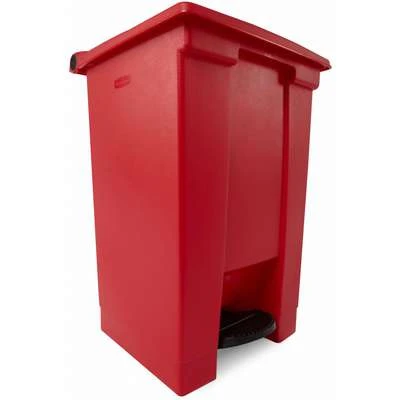 Rubbermaid 12 Gal. Rectangular Flat Top Utility Trash Can, 23-5/8"H, Red 5 Rubbermaid 12 Gal. Rectangular Flat Top Utility Trash Can, 23-5/8"H, Red - Image 3