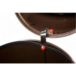 Rubbermaid Marshal 25 Gal. Round Dome Top Utility Trash Can, 42"H, Brown -Rubbermaid PI Asset 950033