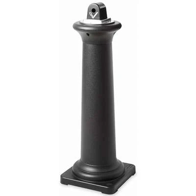 Rubbermaid 1 Gal. Cigarette Receptacle, 38-1/4" Height, 13" Base Dia., Plastic, Black 5 Rubbermaid 1 Gal. Cigarette Receptacle, 38-1/4" Height, 13" Base Dia., Plastic, Black - Image 3