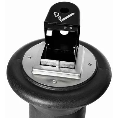 Rubbermaid 1 Gal. Cigarette Receptacle, 38-1/4" Height, 13" Base Dia., Plastic, Black 8 Rubbermaid 1 Gal. Cigarette Receptacle, 38-1/4" Height, 13" Base Dia., Plastic, Black - Image 6