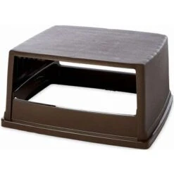 Rubbermaid Glutton Series Trash Can Top, Rectangular, Canopy, 56 Gal., Brown 7 Rubbermaid Glutton Series Trash Can Top, Rectangular, Canopy, 56 Gal., Brown -Rubbermaid PI Asset 965178