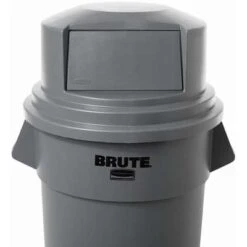 Rubbermaid BRUTE Series Trash Can Top, Round, Dome With Push Door, 55 Gal., Gray 10 Rubbermaid BRUTE Series Trash Can Top, Round, Dome With Push Door, 55 Gal., Gray -Rubbermaid PI Asset 965194