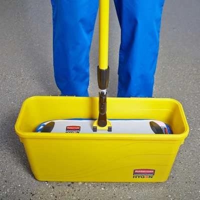Rubbermaid 7 Gal. Yellow Polypropylene Disinfectant Mop Bucket With Lid, 1 EA 5 Rubbermaid 7 Gal. Yellow Polypropylene Disinfectant Mop Bucket With Lid, 1 EA - Image 3