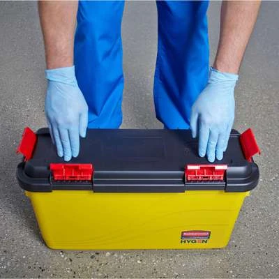 Rubbermaid 7 Gal. Yellow Polypropylene Disinfectant Mop Bucket With Lid, 1 EA 7 Rubbermaid 7 Gal. Yellow Polypropylene Disinfectant Mop Bucket With Lid, 1 EA - Image 5