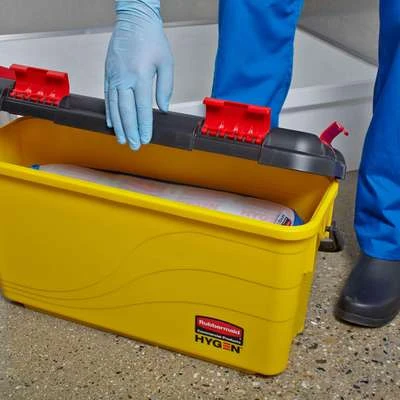 Rubbermaid 7 Gal. Yellow Polypropylene Disinfectant Mop Bucket With Lid, 1 EA 10 Rubbermaid 7 Gal. Yellow Polypropylene Disinfectant Mop Bucket With Lid, 1 EA - Image 8