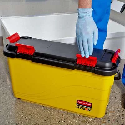 Rubbermaid 7 Gal. Yellow Polypropylene Disinfectant Mop Bucket With Lid, 1 EA 11 Rubbermaid 7 Gal. Yellow Polypropylene Disinfectant Mop Bucket With Lid, 1 EA - Image 9