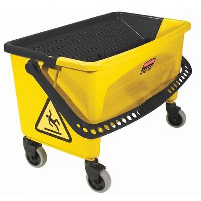 Rubbermaid Yellow And Black Polypropylene Mop Bucket And Wringer, 7 Gal. 4 Rubbermaid Yellow And Black Polypropylene Mop Bucket And Wringer, 7 Gal. - Image 2