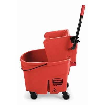 Rubbermaid Red Polypropylene Mop Bucket And Wringer, 8-3/4 Gal. 7 Rubbermaid Red Polypropylene Mop Bucket And Wringer, 8-3/4 Gal. - Image 5