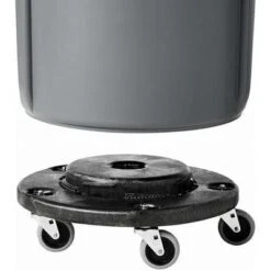 Rubbermaid Container Dolly, 250 Lb. Load Capacity, Round, 1 Max. No. Of Containers -Rubbermaid PI Asset 966905