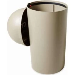 Rubbermaid Marshal 25 Gal. Round Dome Top Utility Trash Can, 42"H, Beige -Rubbermaid PI Asset 966909
