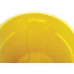 Rubbermaid BRUTE 32 Gal. Round Open Top Utility Trash Can, 27-3/4"H, Yellow -Rubbermaid PI Asset 977373