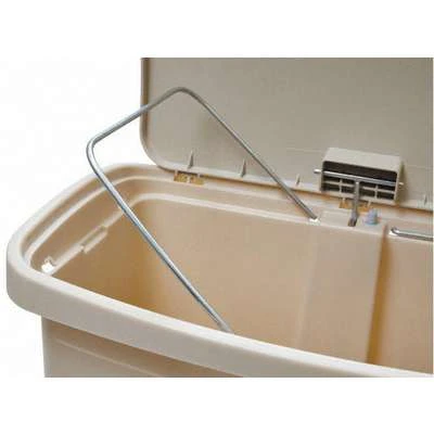 Rubbermaid Slim Jim 24 Gal. Rectangular Flat Top Utility Trash Can, 32-1/2"H, Beige 4 Rubbermaid Slim Jim 24 Gal. Rectangular Flat Top Utility Trash Can, 32-1/2"H, Beige - Image 2